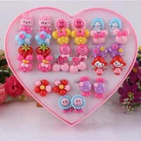 XoBathti 20 Pairs of Cartoon Kids Earrings - Adorable, Fun Accessories for Little Fashionistas