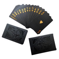 XoBathti Black Foil Playing Cards - Sleek, Stylish Cards for Poker Nights, Parties, and Magic Tricks